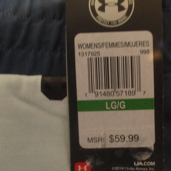 Under Armour Pants Women's Large Light Blue Unstoppable Knit Athletic Sweatpants - Picture 5 of 9